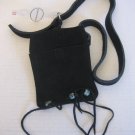 Xhilaration Junior Size Black Suede Pocket/Bag 2 Pockets Thin Belt Sz 0/S NWWT