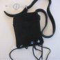 Xhilaration Junior Size Black Suede Pocket/Bag 2 Pockets Thin Belt Sz 0/S NWWT