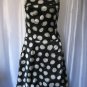 En Focus Studio Women's Junior Size Black/White Polka Dots Strapless Dress Sz 8