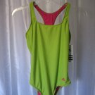 Adidas Girl's Lime Green One Piece Swim/Bathing Suit Sz 16 New Tags 726419488917