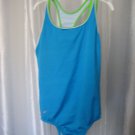 Speedo Girls Blue & Green One Piece Bathing/Swim Suit Sz 16 NWWT 827782610896