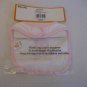White/Pink Skull & Cross Bones Infant Girl's One Piece Bodysuit/Bib Sz 12-18M NW