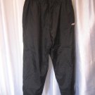 Fila Women's Black Elastic Drawstring Athletic Pants 100% Nylon Sz L Pre-Owned