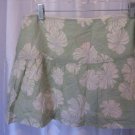 American Eagle Outfitters Junior Size Mint Green Floral Skirt Sz 12 Pre-Owned