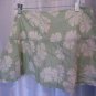 American Eagle Outfitters Junior Size Mint Green Floral Skirt Sz 12 Pre-Owned