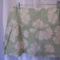 American Eagle Outfitters Junior Size Mint Green Floral Skirt Sz 12 Pre-Owned