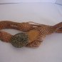Hollister Junior Size 100% Genuine Natural Tan Leather Wide Belt Sz XS/S NWNT
