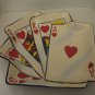 Clay Art Stone Lite Royal Flush Deck of Cards Ceramic Serving Dish Pre-Owned
