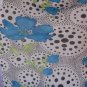 San Joy Junior Size White/Blue/Black Floral Halter Mid Calf Poly Dress Sz M NWWT