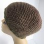 Earth Unisex Green/Brown Knit Beanie Hat Sz One Size Pre-Owned 55% Cotton