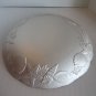 DC Glassware Peach Large Glass Sea Shell Bowl 16in.W x 5in.D Made in Turkey NWWT