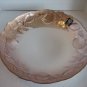 DC Glassware Peach Large Glass Sea Shell Bowl 16in.W x 5in.D Made in Turkey NWWT