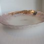 DC Glassware Peach Large Glass Sea Shell Bowl 16in.W x 5in.D Made in Turkey NWWT