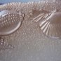 DC Glassware Peach Large Glass Sea Shell Bowl 16in.W x 5in.D Made in Turkey NWWT