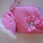 Smoochie Pooch Pink Ruffle Bow Hooded Jacket 100% Polyester Sz XXS New Fall15