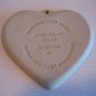 The Pampered Chef Hospitality Heart Family Heritage Stoneware Heart Cookie Press