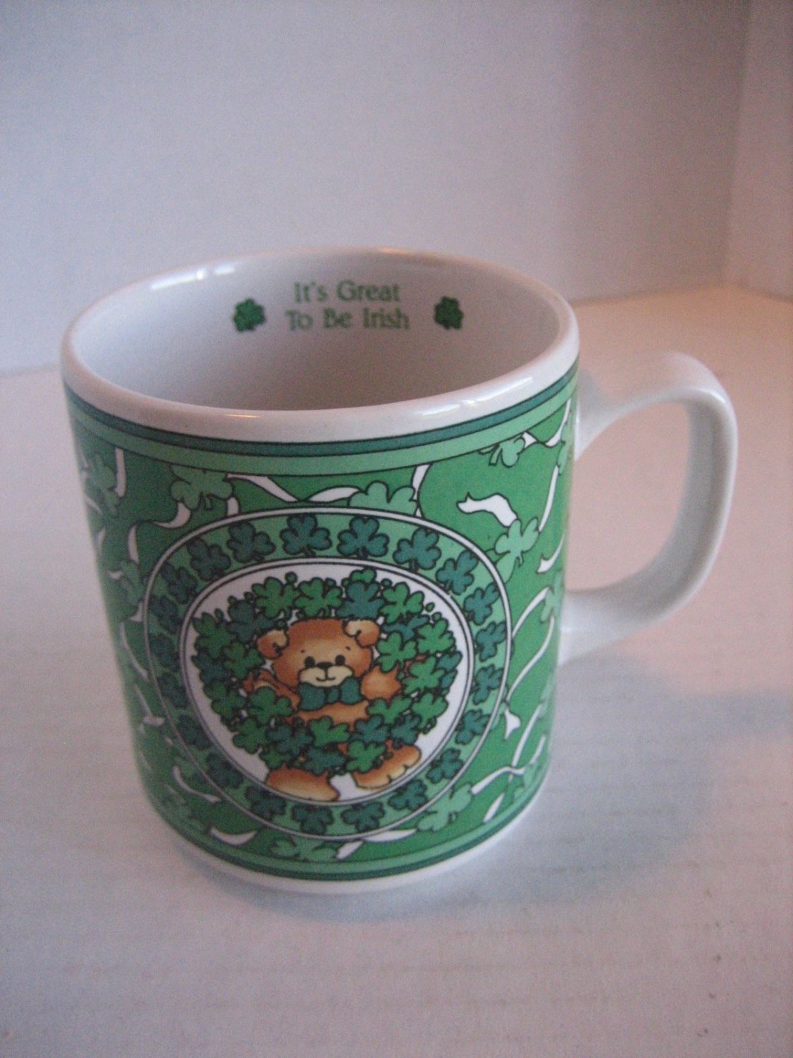 Enesco Lucy & Me It's Great to be Irish Ceramic Coffee Mug 3 1/2in.Tx3in.W NWWT