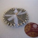 Jaipur Market Silver Beaded Round Coasters w/Silver Little Bells Set of 4 NW