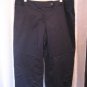 George Stretch Extended Tab Crop Pants Navy Aviator Sz 16 97%Cotton/3%Spandex NW