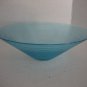 Circle Ware Profile Medium Blue Glass Serving Bowl 11 in. R. 5 1/2 in. D. New