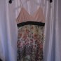 Johnny Martin Junior Size Tan & Black Floral Sundress Sz 1 NWWT 100% Polyester