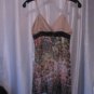 Johnny Martin Junior Size Tan & Black Floral Sundress Sz 1 NWWT 100% Polyester