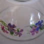 Vintage Wild Violets Just for You By J. Walsh for Avon Glass Bowl Set of 2 New