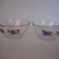 Vintage Wild Violets Just for You By J. Walsh for Avon Glass Bowl Set of 2 New
