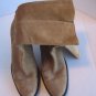 Banana Republic Women's Tan Suede Mid Calif inside Zipper Boots Sz 8 Pre-Owned