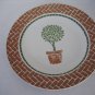 Pier 1 England Angleterre Potted Topiary Tree 10 in. Round Ceramic Plate New