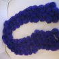 Women's Purple Fur Pom Pom Scarf/Wrap 5 in.W x 52 in.L NWNT