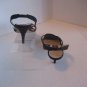 Donna Karan New York Women's Black Fabric Open Toe Mid Heel Shoes Sz 8 PreOwned