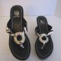 Yellow Box Bam Bam Zebra Print Women's Slip On Wedge Heel Sandal Shoes Sz 8