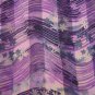 Women's Purple/Navy Floral Scarf/Wrap 13 1/2 in.W x 60 in.L Pre-Owned