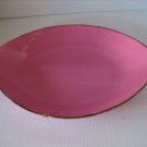 Pink Ceramic Serving Bowl By Ceramiche Alfa Made in Italy New 13 1/2Lx10 1/2Wx3D