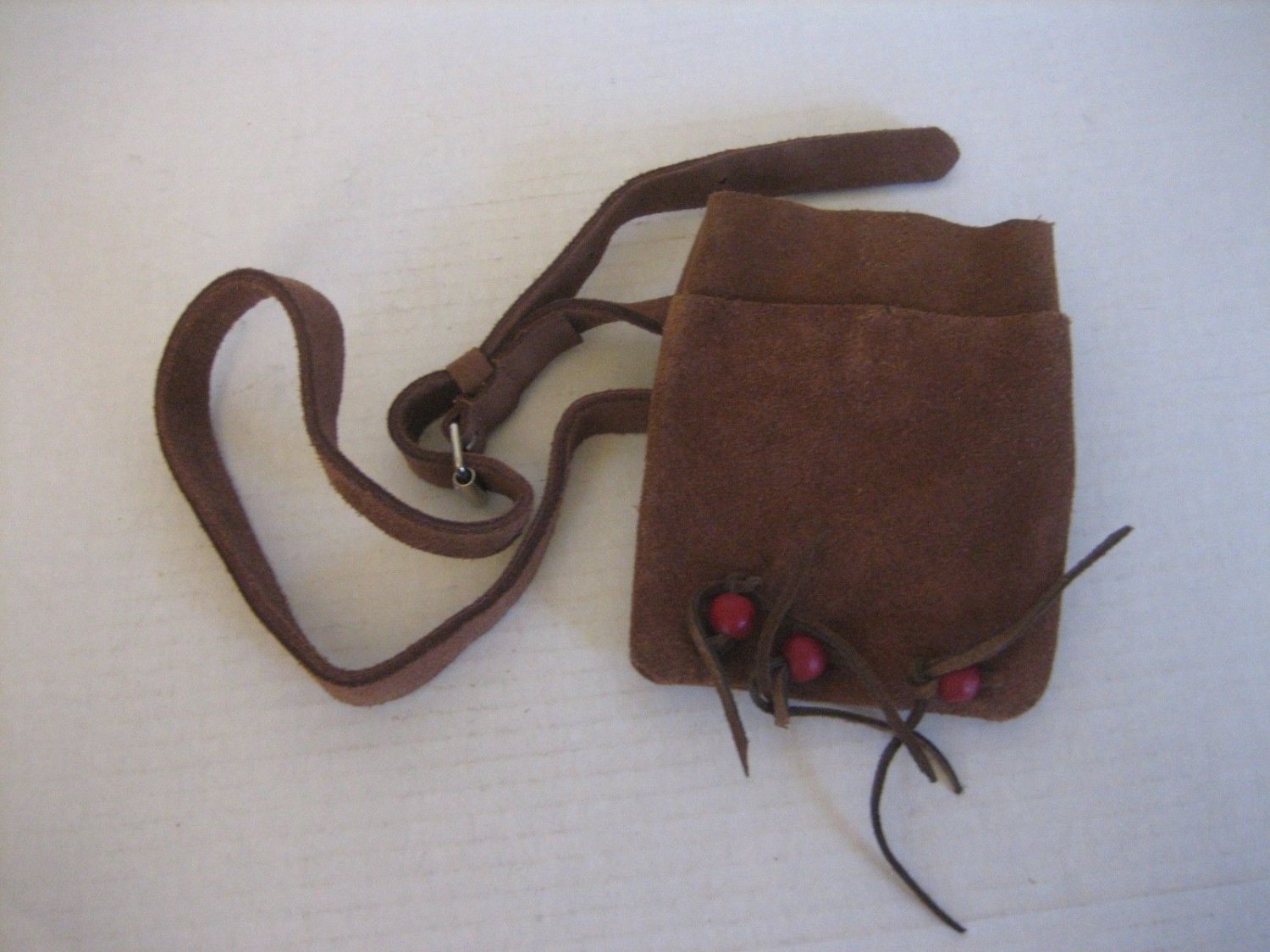 Xhilaration Junior Size Brown Suede Pocket/Bag 2 Pockets Thin Belt Sz 0/S NWWT