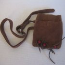 Xhilaration Junior Size Brown Suede Pocket/Bag 2 Pockets Thin Belt Sz 0/S NWWT