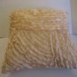 Ivory Square Decorative Throw Pillow 17 1/2 inch Square Pre-Owned