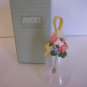 Vintage Avon Floral Bouquet Crystal Bell 1989 NIB 5 1/2 in.T Multi-Color Flowers