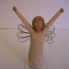 DemDaco Willow Tree #26149 Courage Angel Resin Figurine 6 in. Tall 2004 NWNB