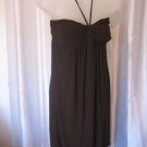 Goodies Junior Size Brown Ties around Neck Halter Sleeveless Dress Sz S NWNT