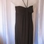 Goodies Junior Size Brown Ties around Neck Halter Sleeveless Dress Sz S NWNT