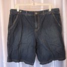 Faded Glory Junior Size Blue Jean Denim Casual Shorts 100%Cotton Sz 14 Pre-Owned