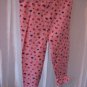 Infant Girl's Pink with Multi-Color Hearts Leggings/Pants Sz 24M 95% Cotton NWWT