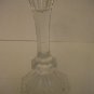 Vintage Decorative Clear Glass Taper Candle Holder 4 1/3in.R.Base x4in.T. PreOwn