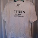 Etnies Youth Boy's White Short Sleeve Skateboarding T Shirt 100% Cotton Sz XL