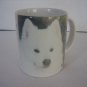 White Samoyed Dog Ceramic Coffee Mug/Cup Pre-Owned 3 in.W. x 3 3/4 in.T.