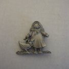 Vintage Lizzie High Pewter Fashion Jewelry Pin/Brooch 1 1/2in.W x1 1/2 in.L NWNT