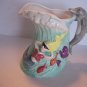 Living Quarters Mermaid & Sea Ceramic Pitcher with Grey Dolphin Handle Pre-Owned
