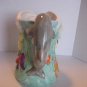 Living Quarters Mermaid & Sea Ceramic Pitcher with Grey Dolphin Handle Pre-Owned